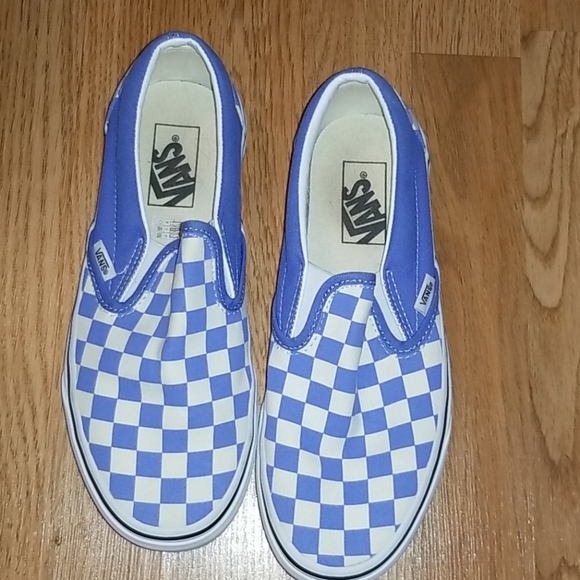 Vans Shoes - Blue check vans